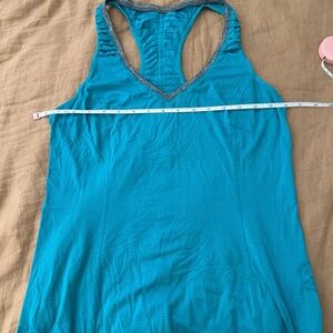 Lululemon Teal Racerback Energy pleat tank